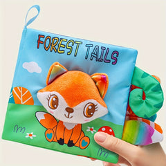 Crinkle Busy Books Animals Cloth Books Touch Feel Sounds Interactive