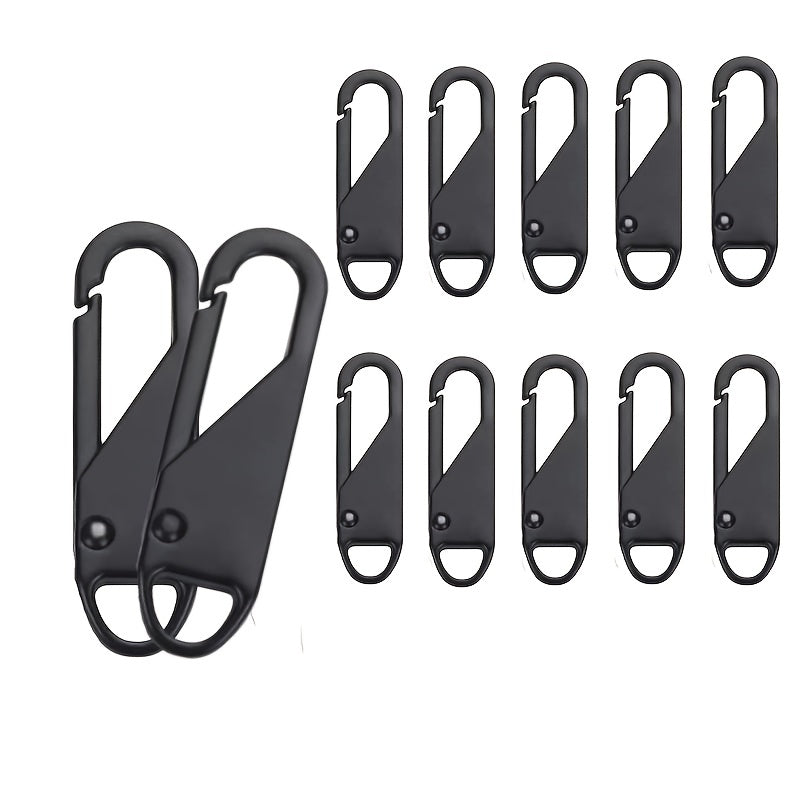 10pcs Zipper Puller Replacement Parts for Luggage School Bag Repair Kit