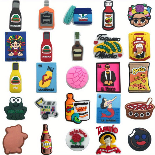 25Pcs Mexico Bottles Charms Accessory Gift For Kids Teens Men Women Adults
