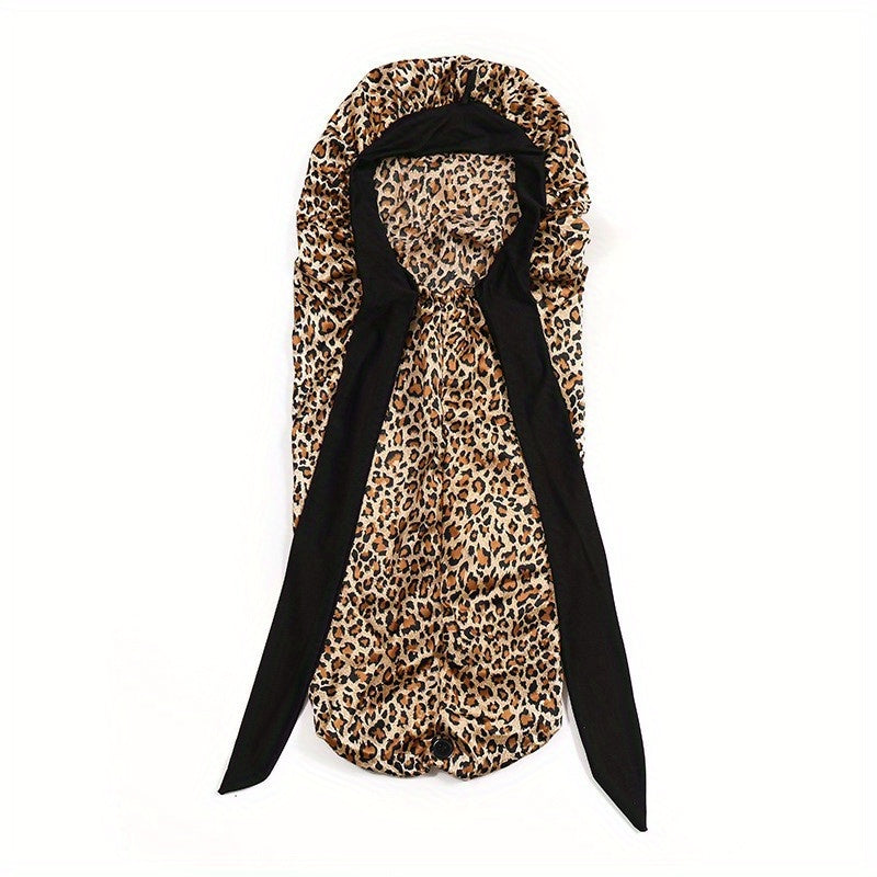 Bowknot Satin Bonnet Long Hair Bonnets Comfortable Night Cap
