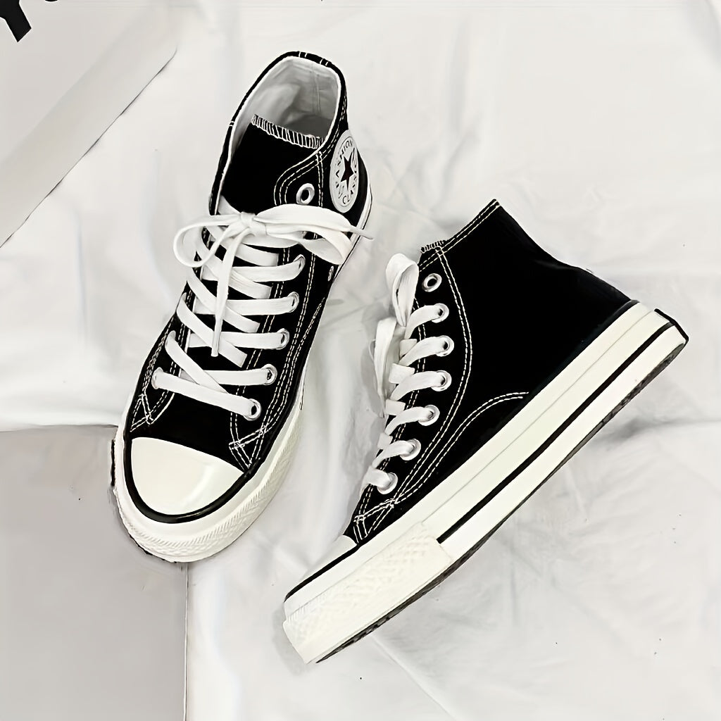 Women's Lace Up Canvas High Top Sneaker