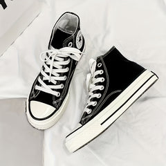 Women's Lace Up Canvas High Top Sneaker