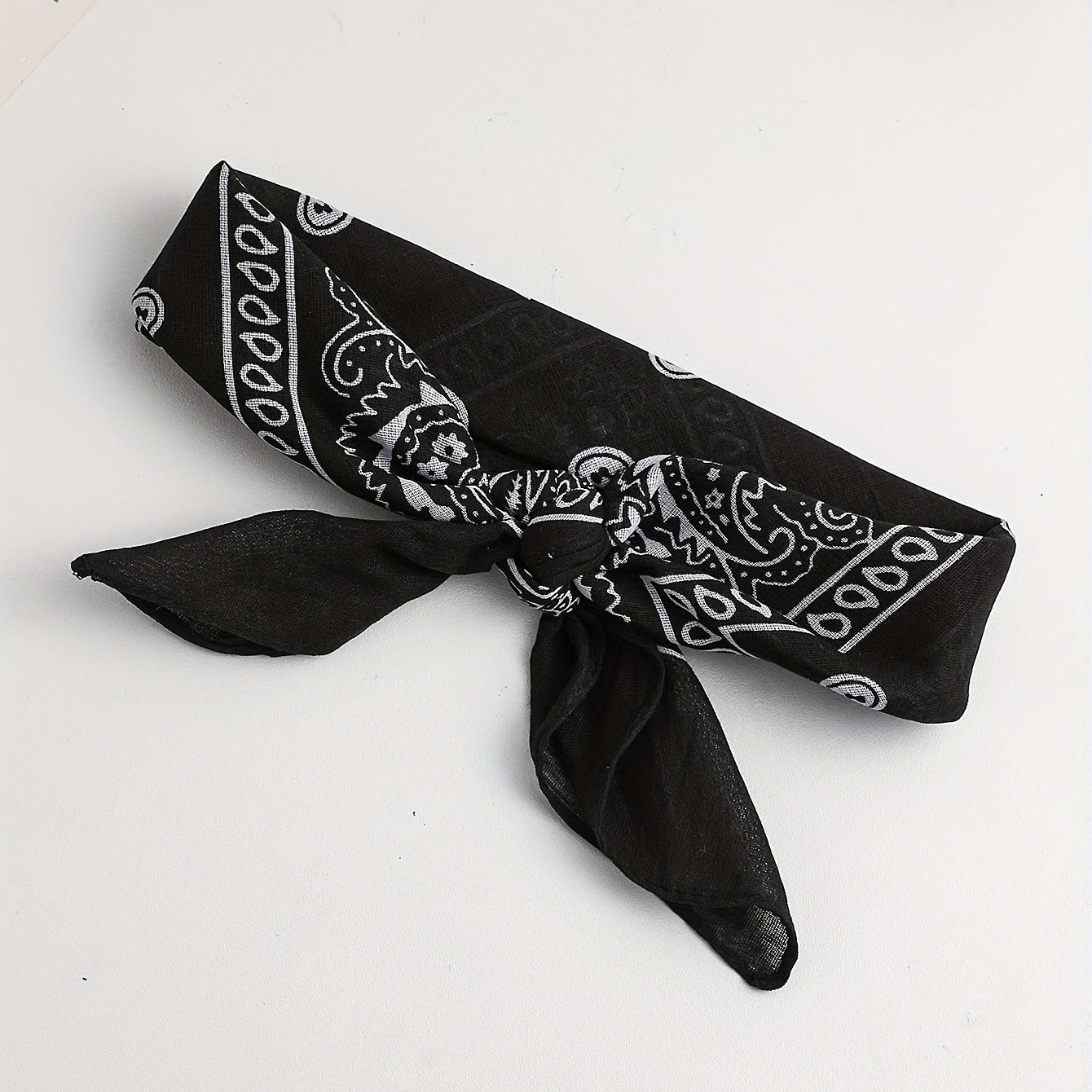 Boho Paisley Pattern Bandana Square Scarf Hair Accessories