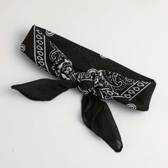 Boho Paisley Pattern Bandana Square Scarf Hair Accessories