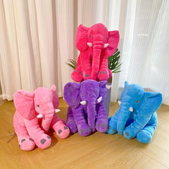 Soft Plush Elephant Toy Pillow - Sleeping Back Cushion Animal Doll Gift