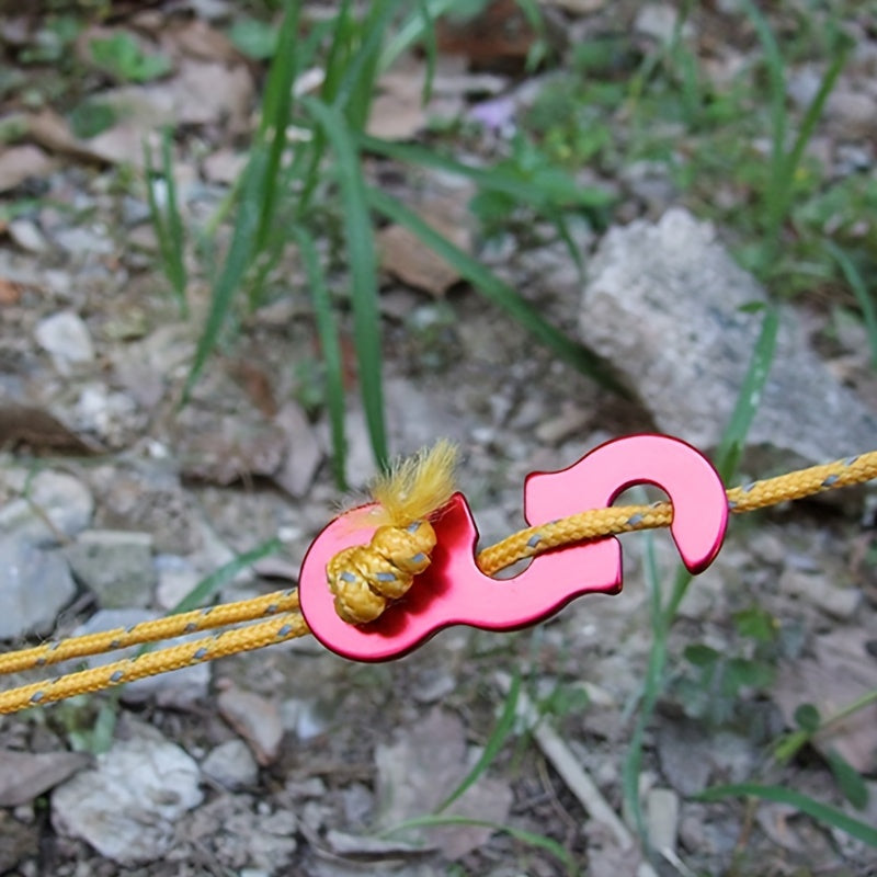 6pcs Aluminum Guyline Cord Adjusters Tent Tensioners Camping Accessories