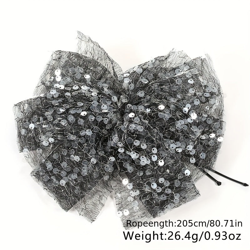 Y2K Sequin Bowknot Sash Belt Lace Up Waist Belt Boho Decor Beach Belt Women