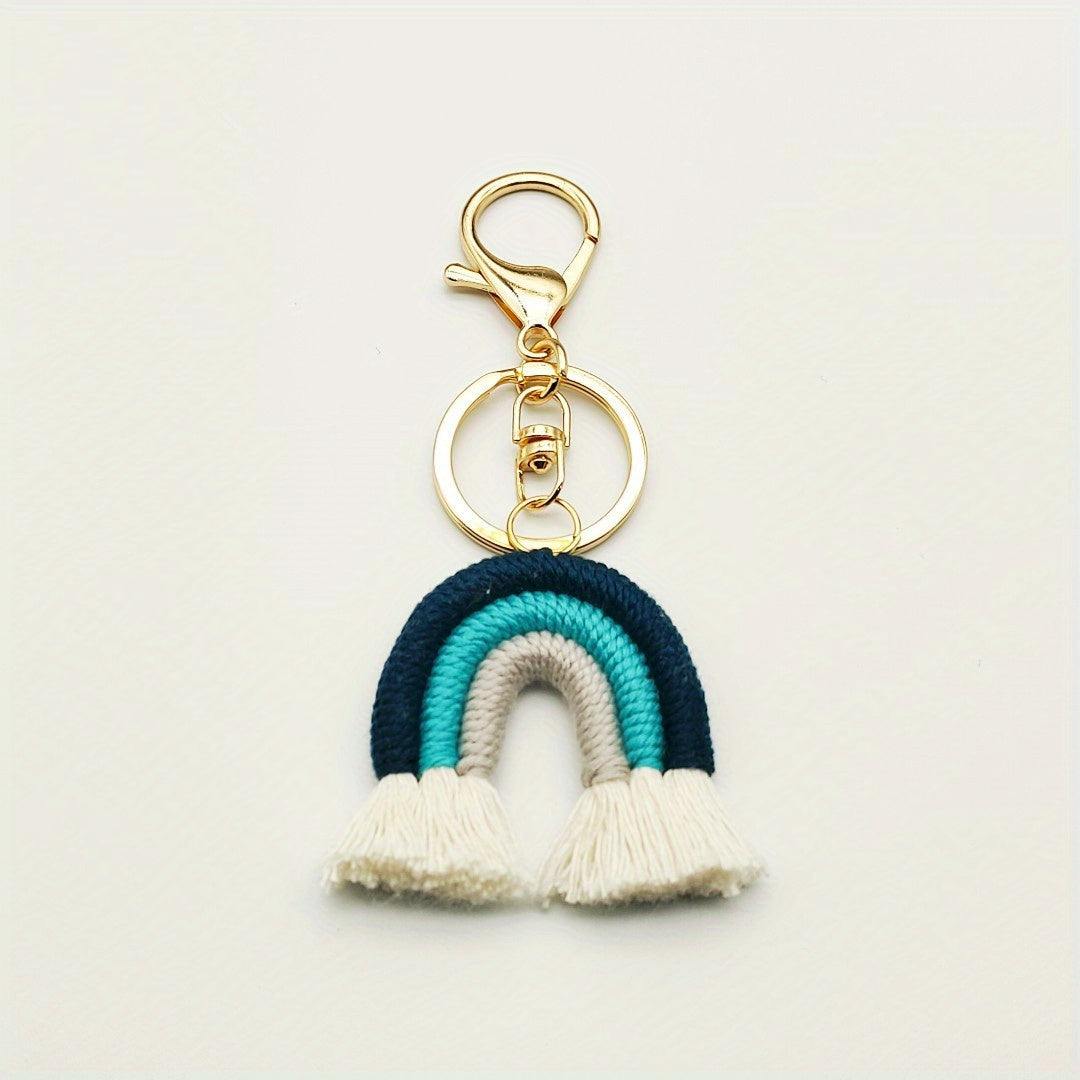 Colorful Rainbow Keychain for Summer Style
