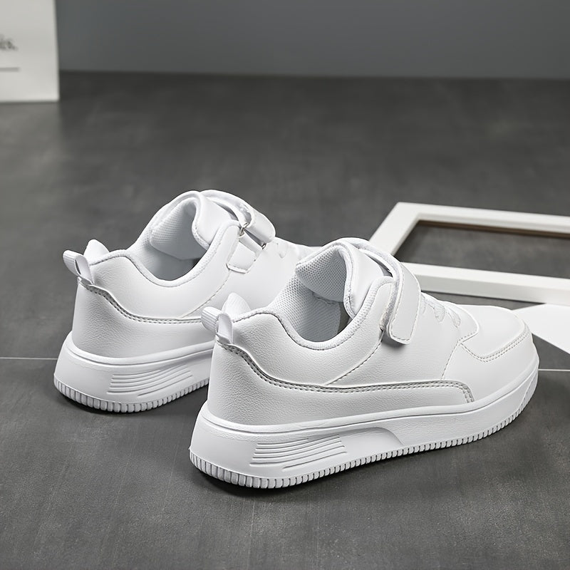 Kids Solid Low Top Sneakers Lightweight Anti Slip Outdoor Shoes