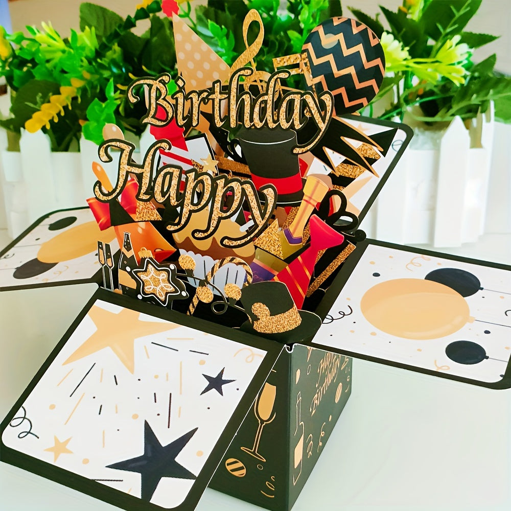 3D Pop Up Birthday Card For Husband Wife Men Women