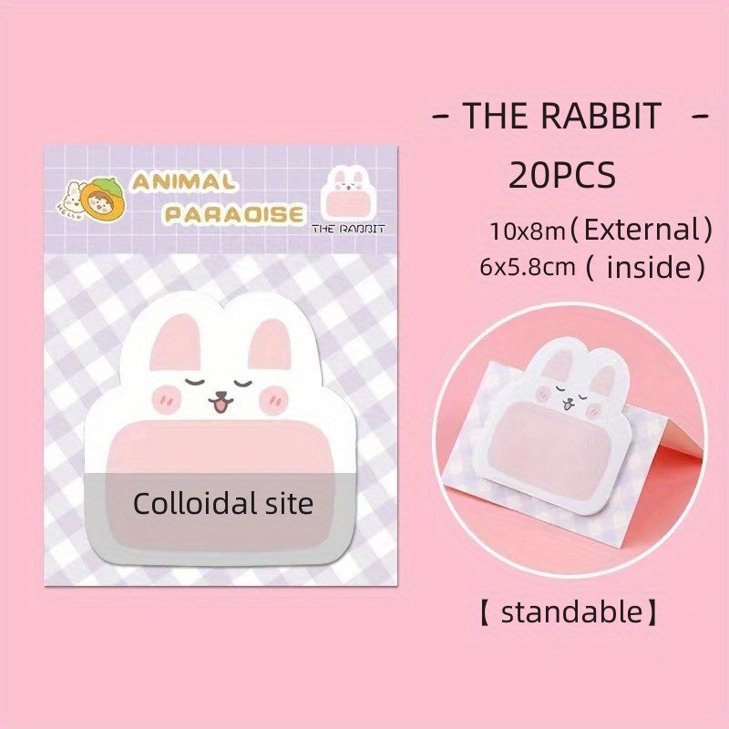 Animal Sticky Notes Standing Memo Stickers
