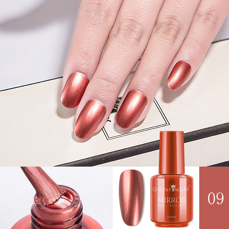 Mirror Gel Nail Polish 8ml - Quick Drying and Long Lasting Metal Nail Polish
