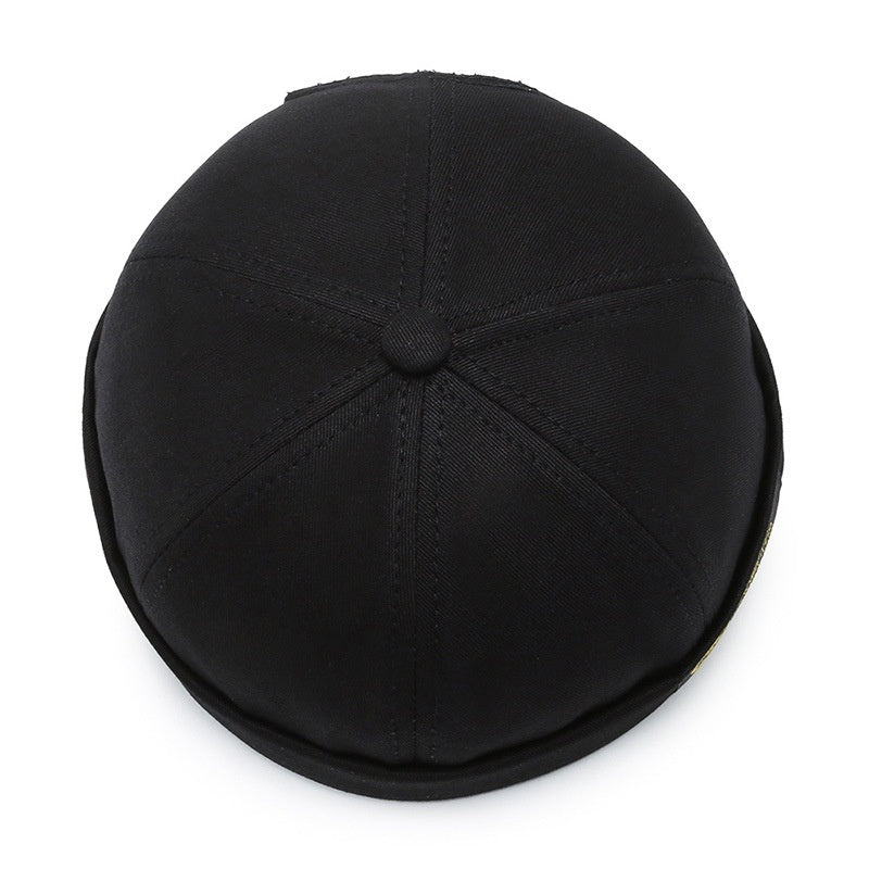 Solid Colour Docker Hat Vintage Style Beanie