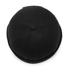 Solid Colour Docker Hat Vintage Style Beanie