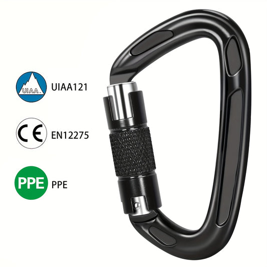 1pc 25KN Auto Lock Aluminum Carabiner Outdoor Climbing Camping Hiking Rescue