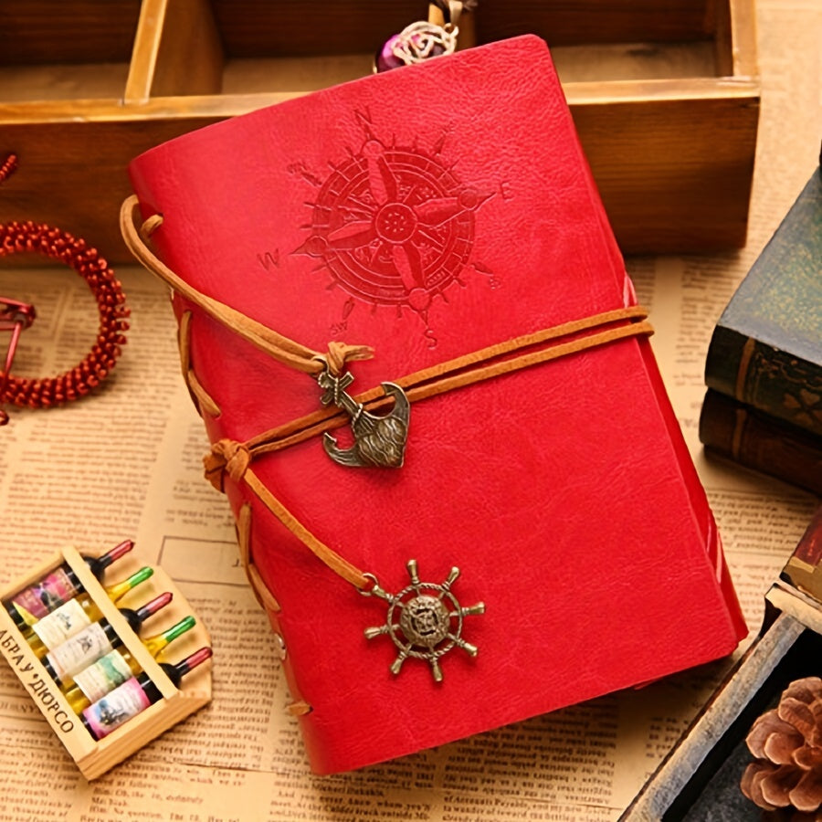 Vintage Pirate Notebook Loose Leaf Travel Diary Stationery