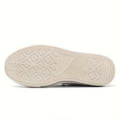 Men's Striped Knitted Breathable Skate Shoes Non Slip Sneakers