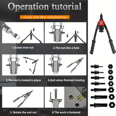 Rivet Tool Kit Hand Rivet Nut Tool Manual Riveting Tools