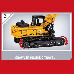 Excavator Building Blocks Set DIY Construction Toy Educational Assembly Kit