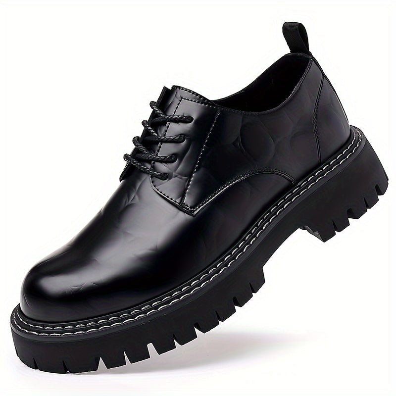 Men Leather Loafer Shoes Slip On Lightweight Dress Shoes Durable Non Slip