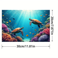 5D Diamond Painting Kit Under the Sea Coral & Sea Turtles