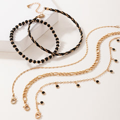 Bohemian Anklet Bracelet Set