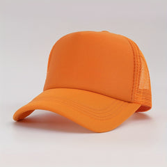 Candy Mesh Trucker Hat Lightweight Breathable Baseball Cap Adjustable