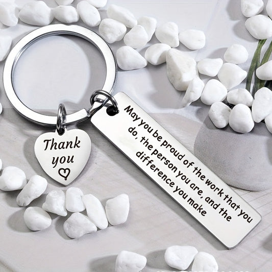 Stainless Steel Keychain Holiday Pendant