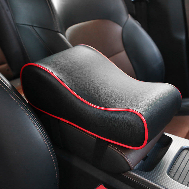 Car Armrest Box Pad Memory Foam Heightened Universal Leather Pad