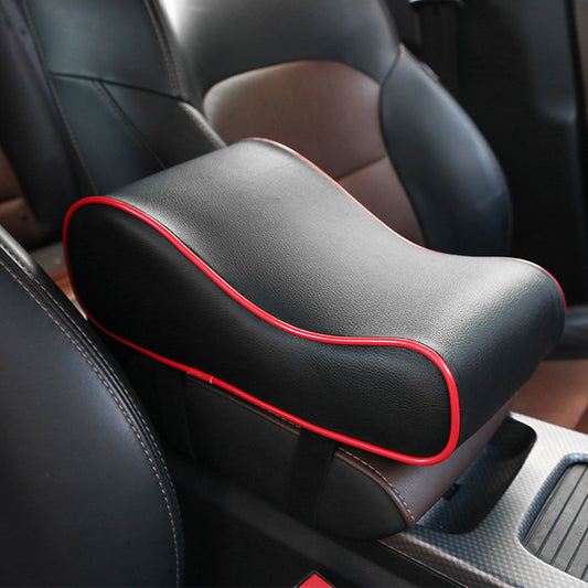 Car Armrest Box Pad Memory Foam Heightened Universal Leather Pad