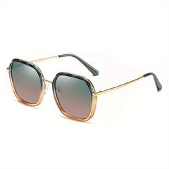Large Polygon Sunglasses UV400 Sun Shades for Women Men