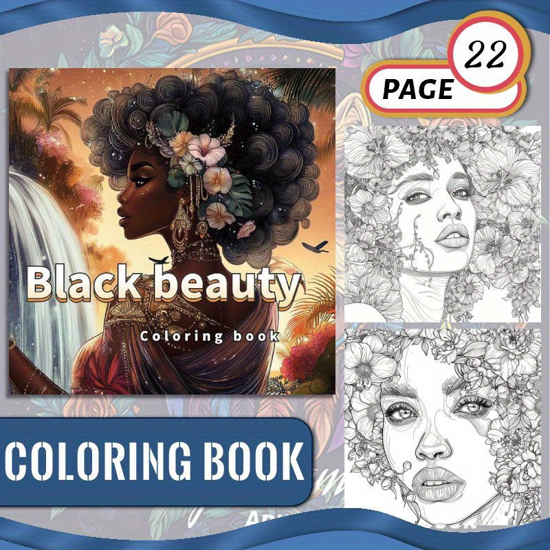 Deluxe Coloring Book Featuring Beauties for Relaxation