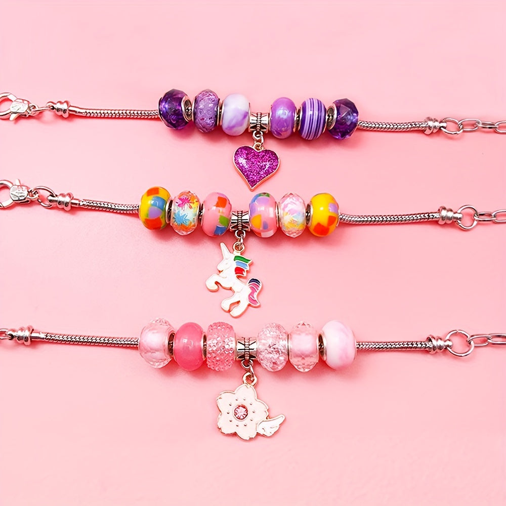 DIY Bracelet & Necklace Craft Kit - Beads Charms Bracelets Supplies