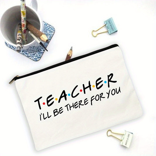 Teacher Travel Wash Pouch Roomy Pencil Case