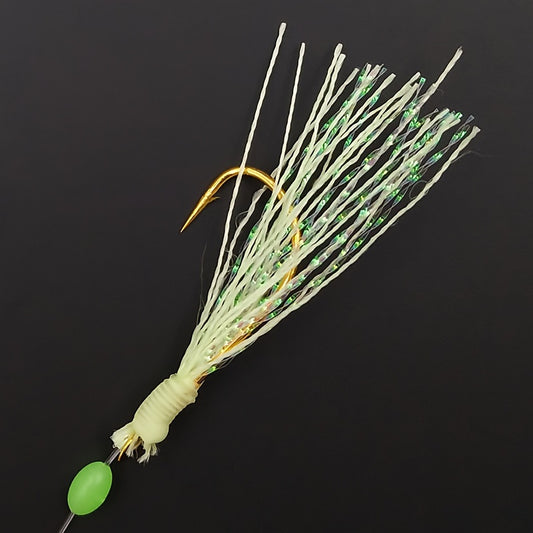 1 Pack Lunker Sabiki Rig with Luminous Bead Night Fishing Tackle