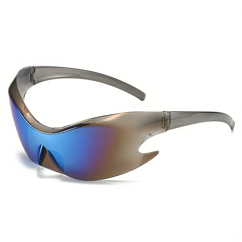 Y2K Sports Sunglasses For Men Women Photochromic Wrap Around Shield Glasses