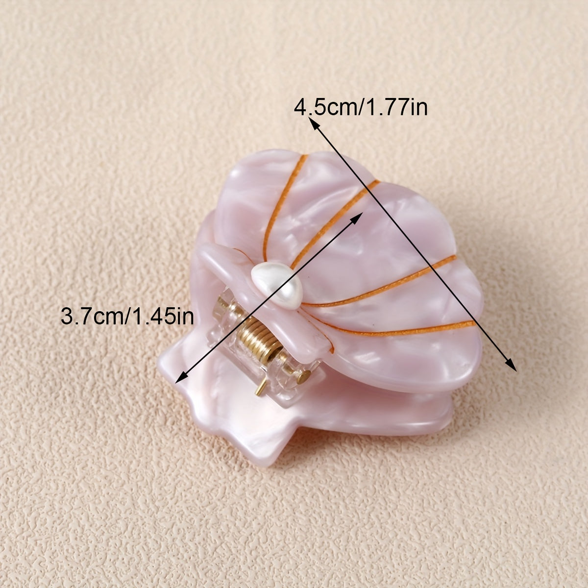 Acetate Ocean Series Shell Shaped Hair Claw Clip for Women Girls