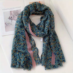 Printed Scarf Tassel Shawl for Women