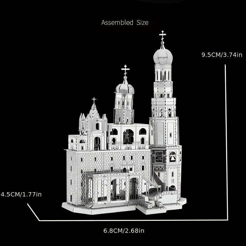 Ivan Cathedral 3D Puzzle Stainless Steel Model
