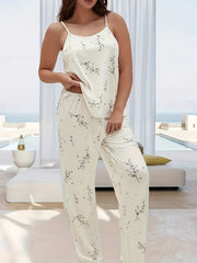 Women's Plus Floral Print Cami Top & Pants Pajama Set