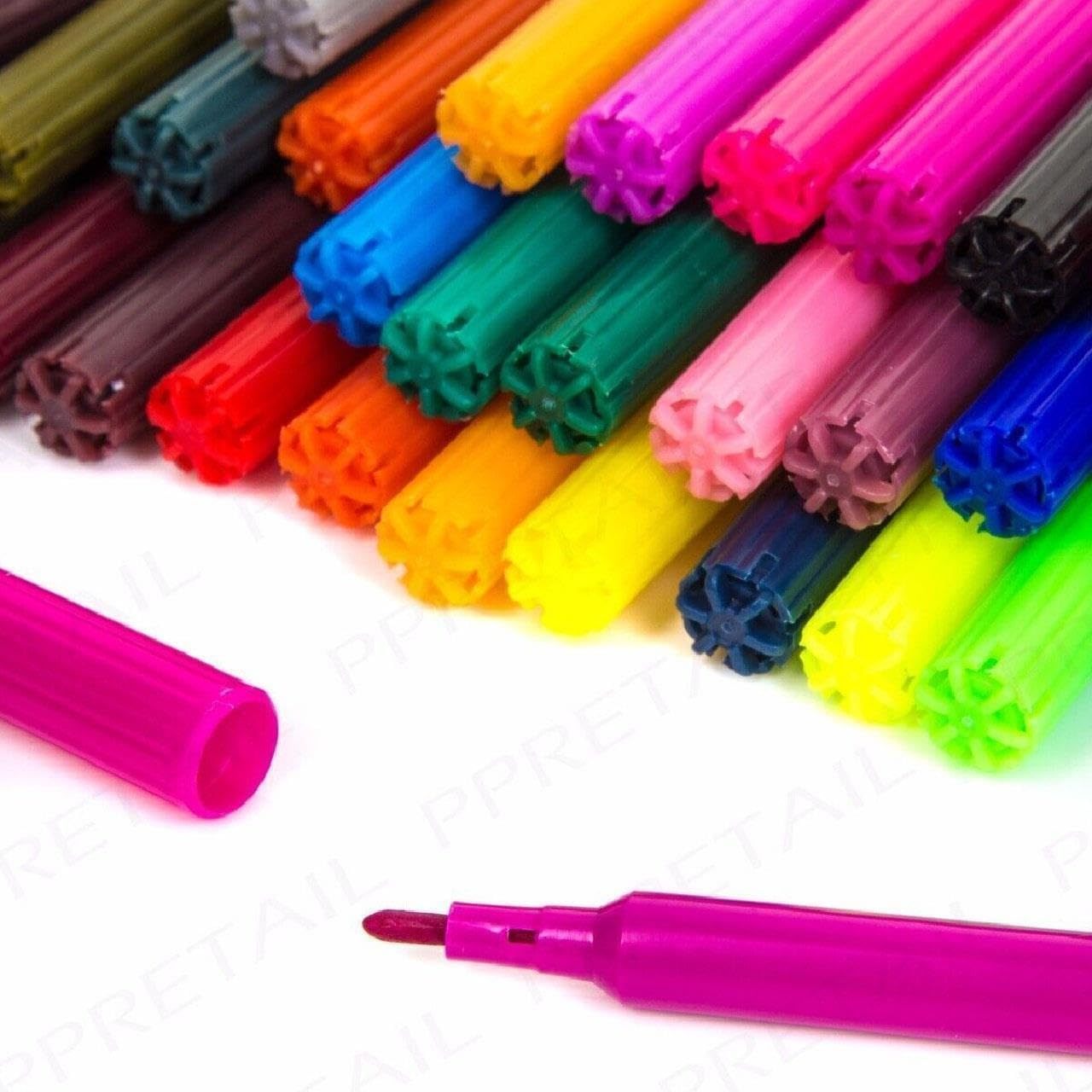 Faboer 100 Felt Tips Colouring Pens for Adults & Kids
