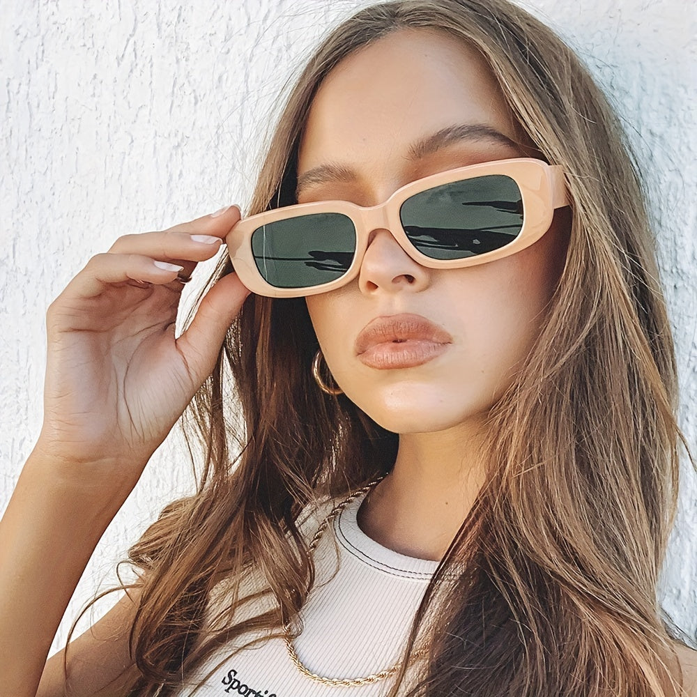 Y2K Rectangle Sunglasses Anti Glare UV400