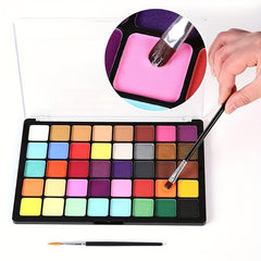 40 Water Soluble Matte Body Paint Pigment for Adults Halloween Christmas