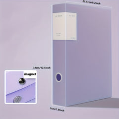 Fashion A4 File Box Magnetic Buckle Desktop File Organization