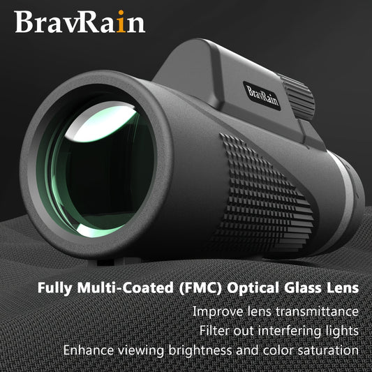 12x50 HD Monocular BAK4 Prism Coated Telescope for Bird Watching