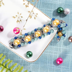100pcs 6mm Acrylic Round Mermaid Pearl Spacer Beads for Jewelry Making