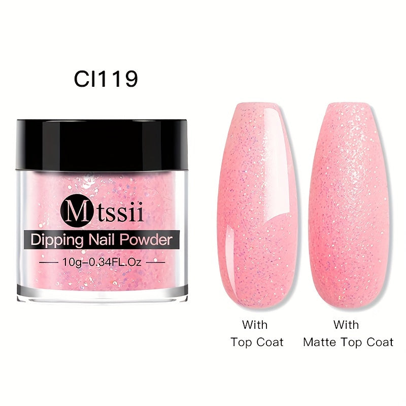 Dipping Powder 12 Colors Dip Nail Powder Kits Glossy Professional Set