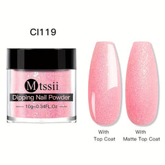 Dipping Powder 12 Colors Dip Nail Powder Kits Glossy Professional Set