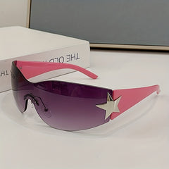 Y2K Gradient Rimless Sunglasses UV400