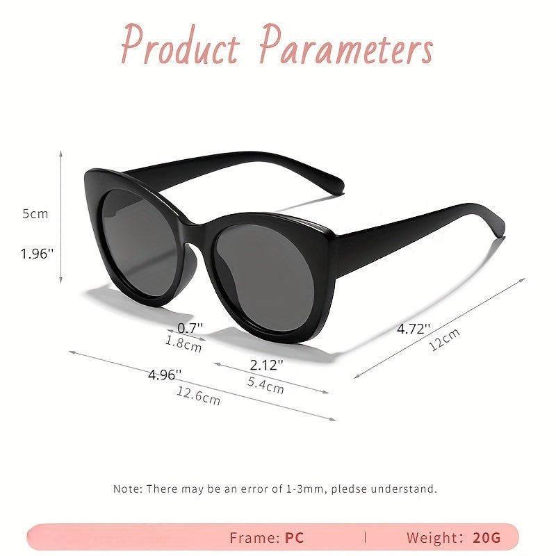 Girl's Cat Eye Frame Sun Protection Sunglasses Decorative Accessory